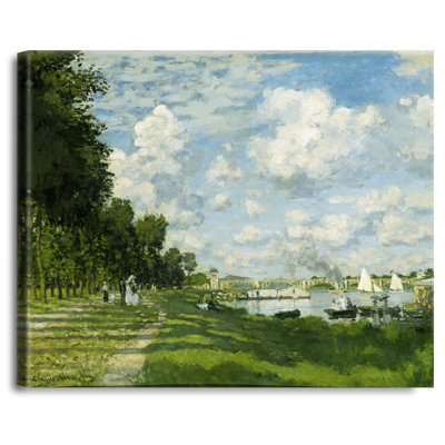 Le Bassin d'Argenteuil by Claude Monet The World Classic Art Reproductions, Giclee Canvas Prints Wall Art for Home Decor