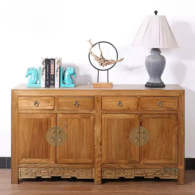 Armoire d'appoint en bois massif Elm