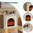 47.24"Modern Minimalist White Fireplace Mantel