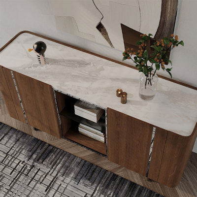 Italian-style light luxury dining sideboard