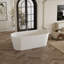 Baignoire de trempage autoportante à surface solide 67 po. X 31,5 po.