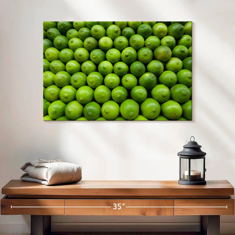 Yarlin Stacked Limes, 16" H x 24" W