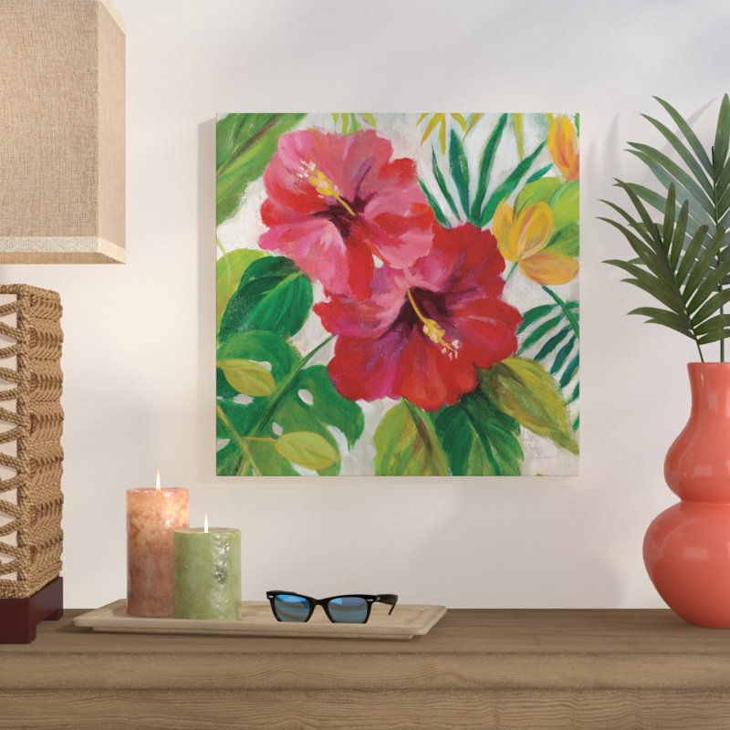 « tropical bijouxs i v2 crop », reproduction sur toile, H 18 po x l 18 po x P 1 po, Toile tendue