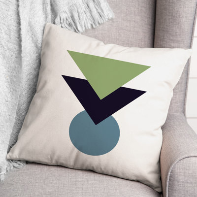 Geometric Outdoor Reversible Throw Pillow