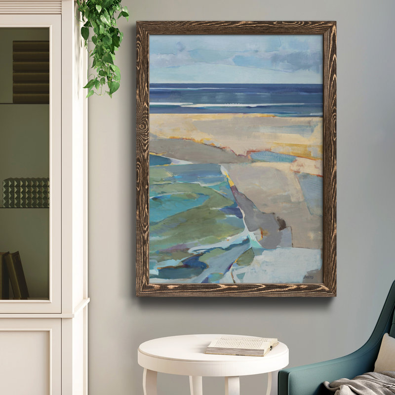 Breakwater II - reproduction encadrée de qualité supérieure - prête à être accrochée, H 31,5 po x l 23,5 po x P 1,5 po