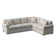 Canapé modulaire de coin large 117 po Bedford