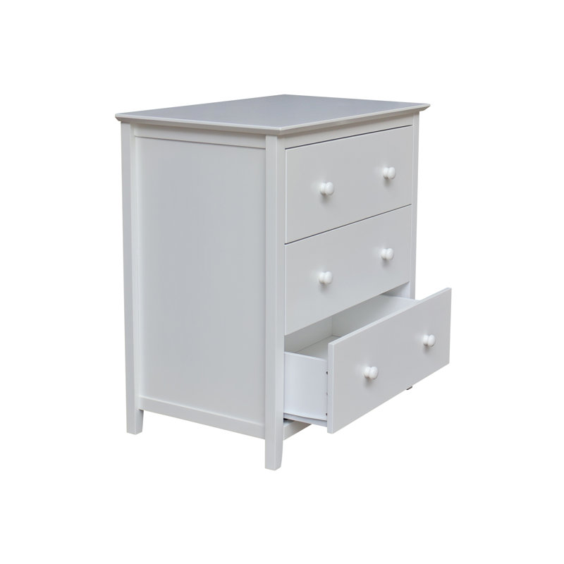 Commode 3 tiroirs Calumet Heimann, Blanc
