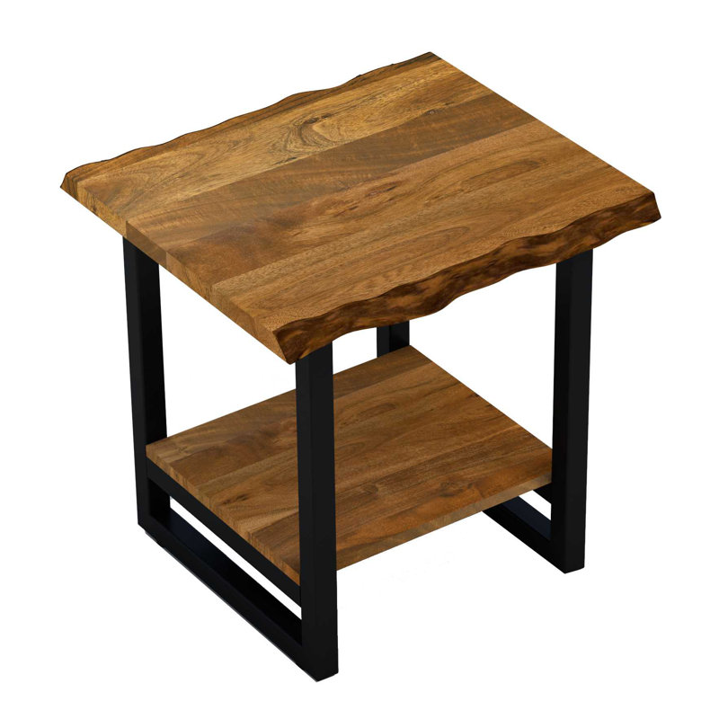 Modern Rustic Live Edge Acacia Wood End Table Modern Rustic Live Edge Acacia Wood End Table