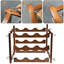 Bernao 9 Bottle Tabletop Wine Bottle Rack Brown