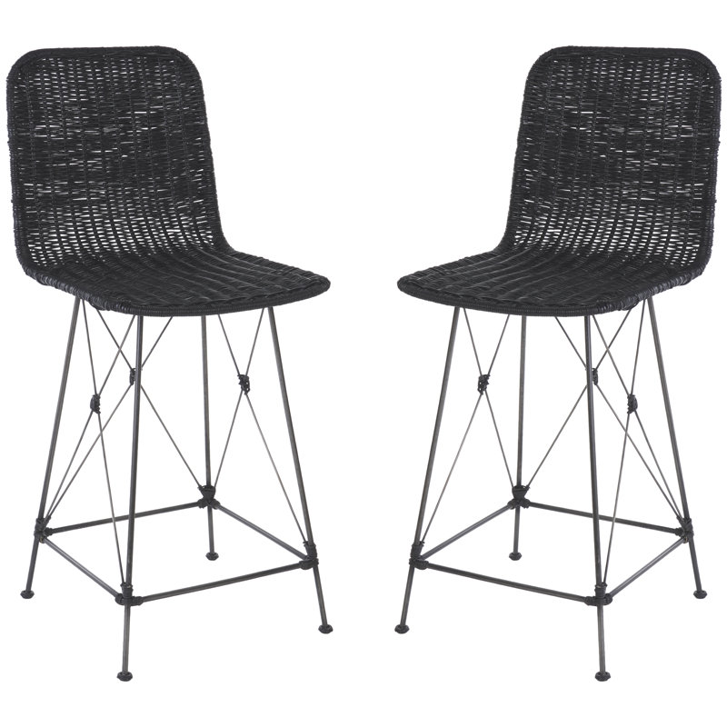 Tabouret de comptoir Finlaggan, Noir, noir, noir, noir