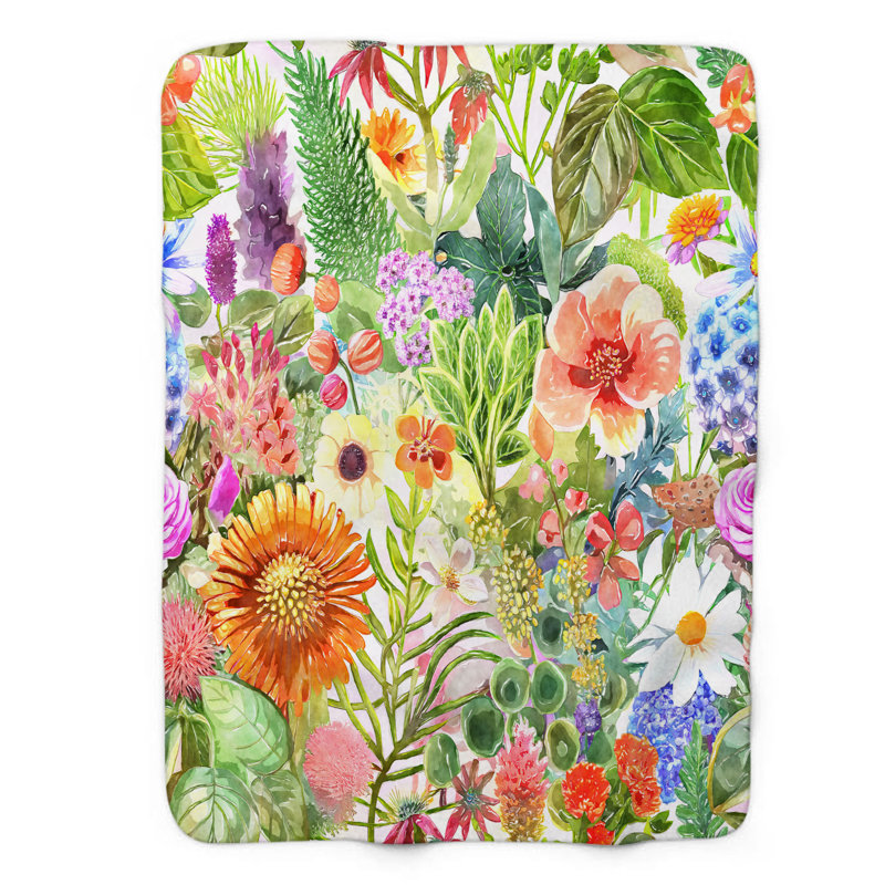 Fennel Garden - 1 Pièce Sherpa Premium Couverture 0093, L 60 po x L 80 po