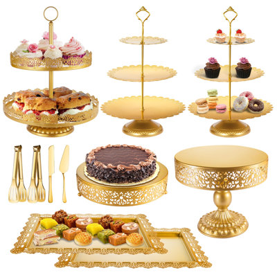 Présentoir à gâteaux Plateau de table à dessert en métal