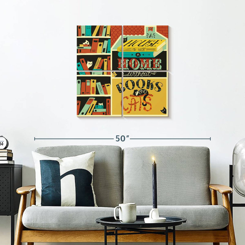 Maison Senne pour livres et chats, H 26 po x l 26 po