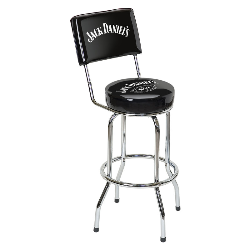 Swivel Counter Stool with Metal Frame