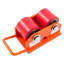 2.5T Heavy Industrial Machinery Dolly Skate Mover 2 Rollers 5500 lbs