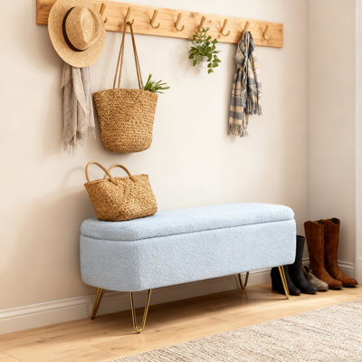 Banc de rangement avec repose-pieds Modern End