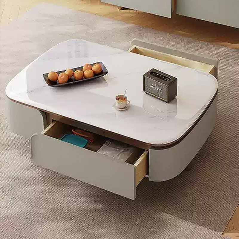 Simple Microcrystalline Stone Coffee Table