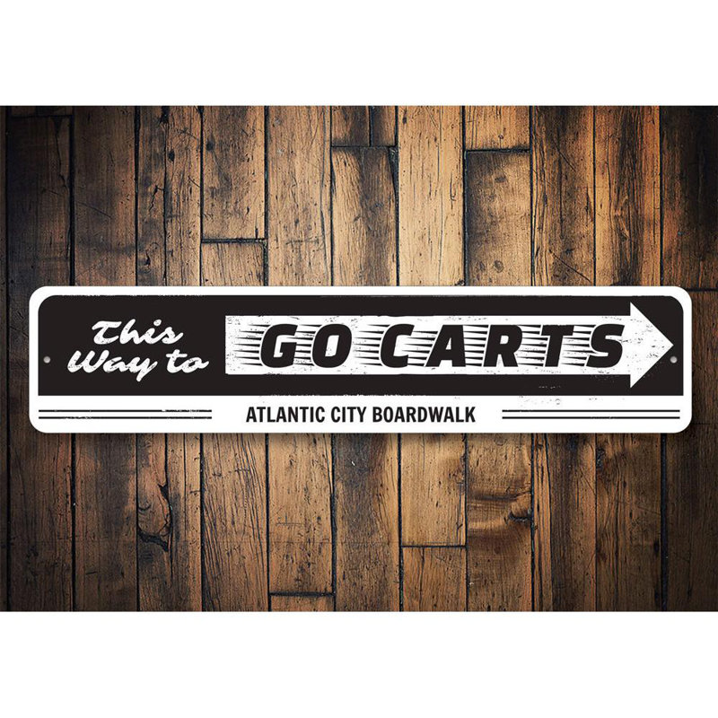 Panneau en aluminium Go Cart, H 4 po x l 18 po x P 0,04 po