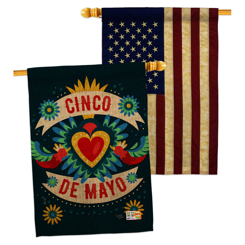 Drapeau de maison Cambaya Cinco De Mayo