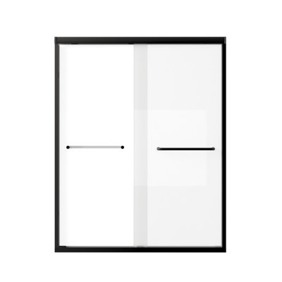 50-54 In. W X 72 In. H Double Sliding Framed Shower Door With Nano-Coated Clean Tempered Glass