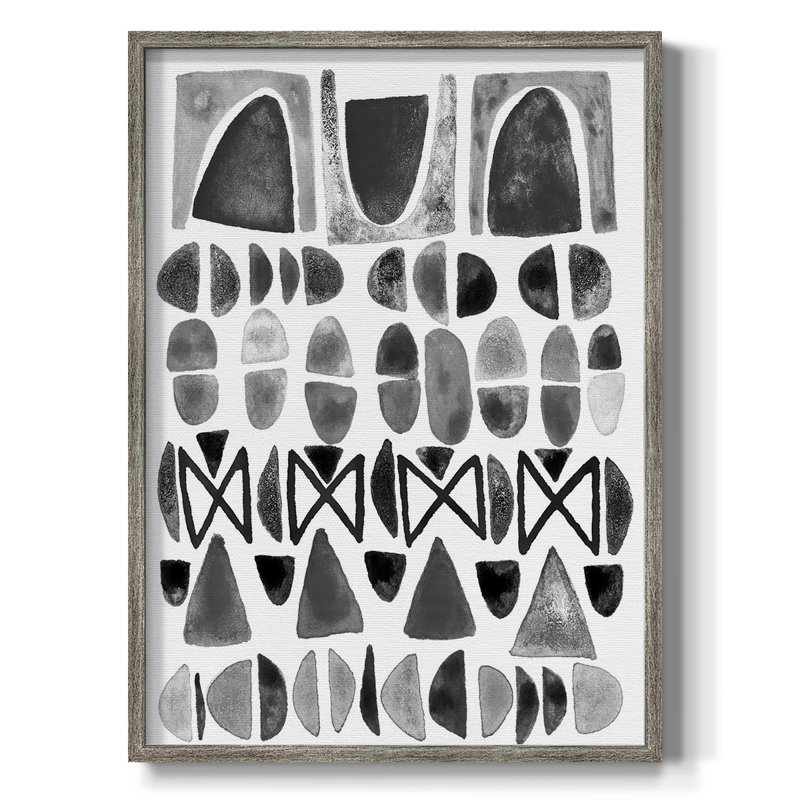 Grey Arches I Framed Print - Solid Wood, 11" H x 9" W