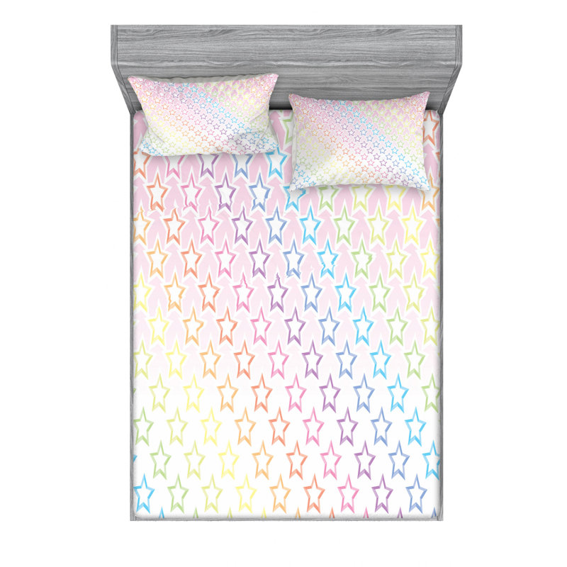 Microfiber Sheet Set, Full Sheet Set with Fitted Sheet
