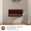 Hwang Wall Mounted/Recessed-in Ultra-Thin Electric Fireplace-1081953272