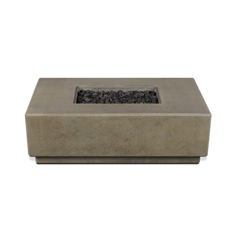 Sorrento Rectangle Propane Fire Pit Table with Hidden Fuel Tank