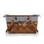 Panier de pique-nique en bois tissé à la main Kansas - Grand panier avec couvercle de table-1803324541