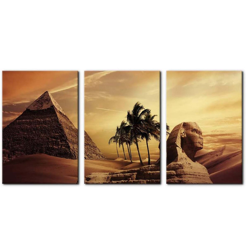 3 Piece Wrapped Canvas Print, 60 cm H x 120 cm W