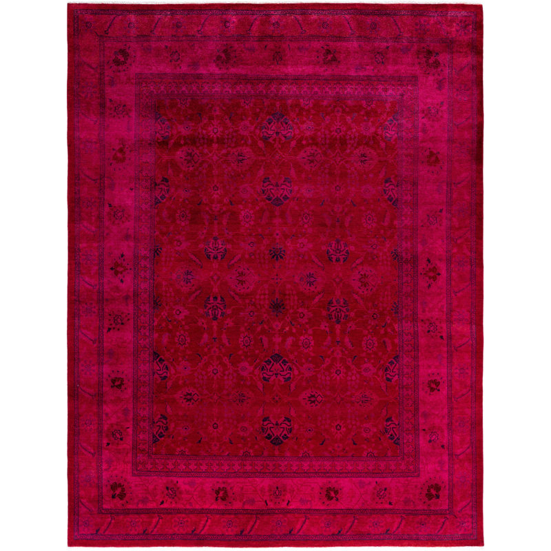 Overdyed One-of-a-Kind 8' 0" X 10' 5" Hand Knotted Area Rug