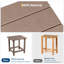 Table d'appoint d'extérieur carrée - Table de bout de patio de style Adirondack pour piscine ou jardin