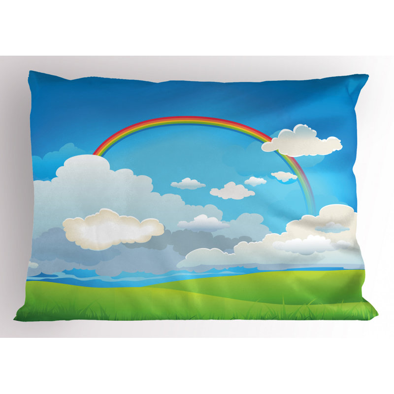Polyester Machine Printed Sham Set, Twin