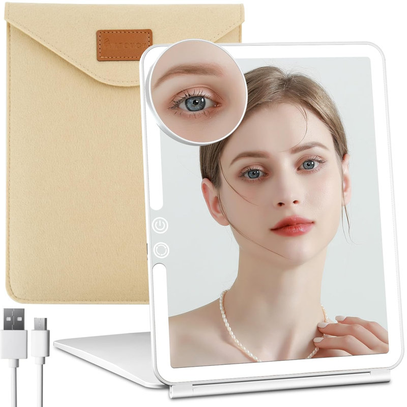 Miroir de maquillage portatif