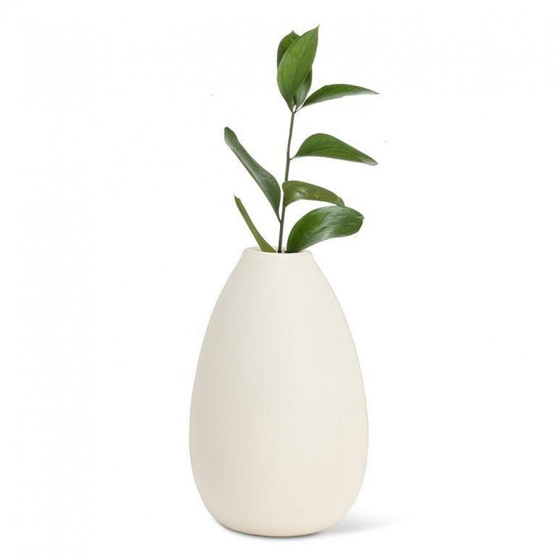 Teardrop Bud Vase, Ivory