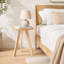 Table d'appoint ronde avec structure en bois