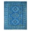 Tapis oriental noué à la main 100% laine 8 pi x 9 pi 9 po Kazak 8 pi x 9 pi 9 po