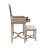 June Natural Two Drawer Flip Top Vanity Set with Stool