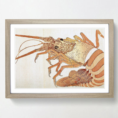 Lobster by Katsushika Hokusai - Picture Frame Painting Print