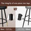 ALFORDSON 2x Bar Stools Padded Swivel Cafe Pub Breakfast Counter Chair