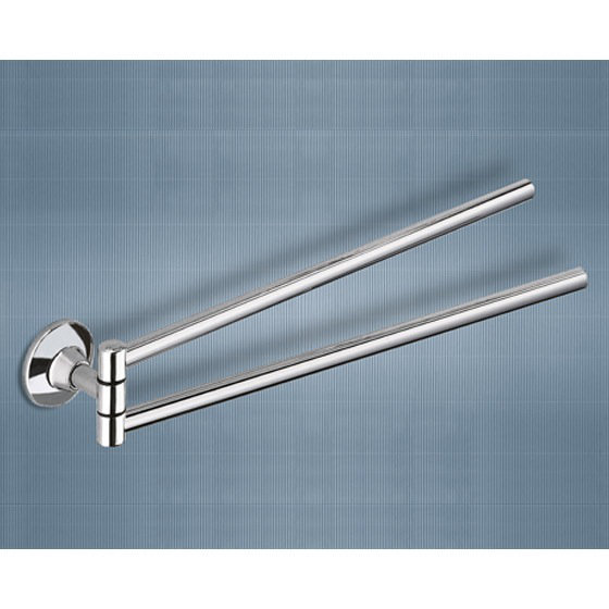 Porte-serviettes mural double pivotant Ascot