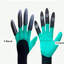 1 paire de gants de jardin avec embouts à griffes