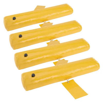 Barrières anti-inondation, sacs de sable alternatifs, paquet de 4, barrière anti-inondation pour la maison, barrières d'eau pour l'inondation, porte, entrée (4 pi x 6 po)