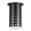 Astoria 5-in Black Semi-Flush Mount-554120320