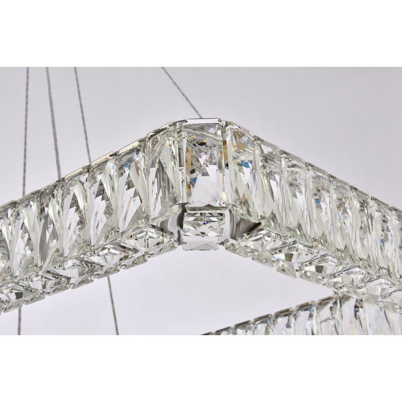 Maart - Light Pendant, 80" H x 50" W x 19" D, Chrome