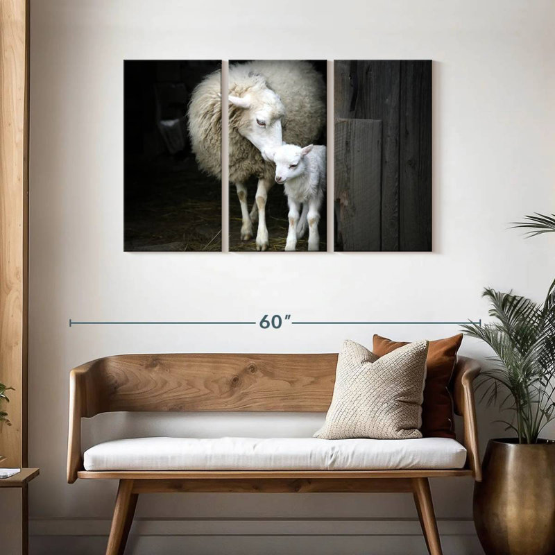Brampt Maternal Sheep, 28" H x 45" W