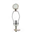 Lampe de table fendue en agate fumée D14 x 29,5 po avec base en marbre