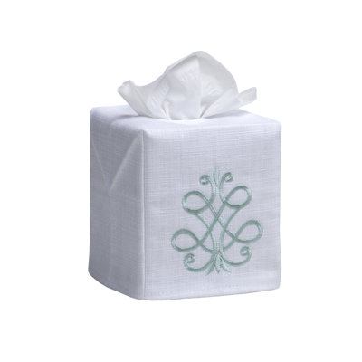 Housse pour boîte à mouchoirs, rouleau français en lin / coton
