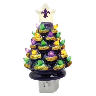 7" Mardi Gras Tree Nite Lite