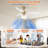 52'' Modern Propeller Dimmable Ceiling Fan with LED Lights and Remote Control